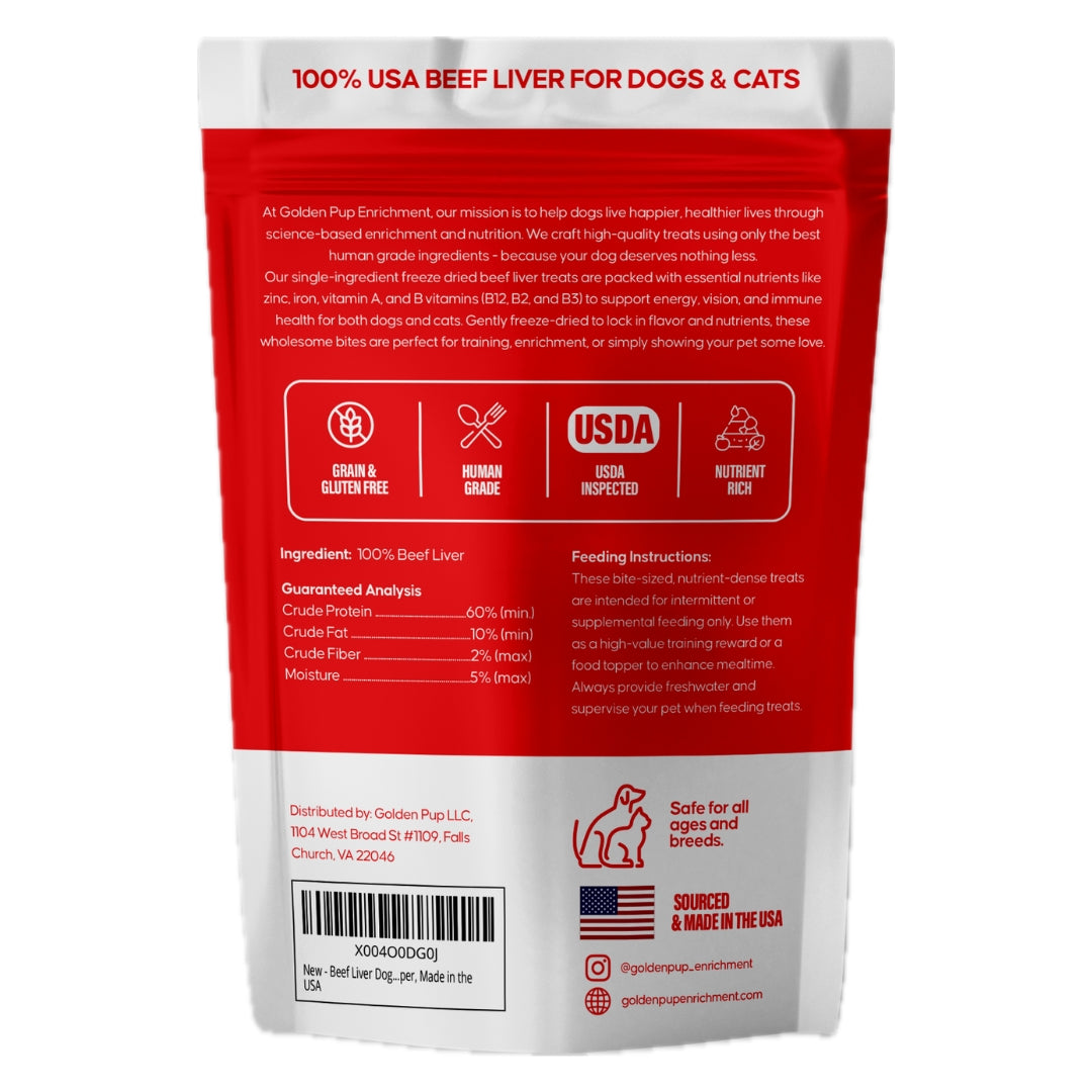 Freeze Dried Raw Beef Liver Treats